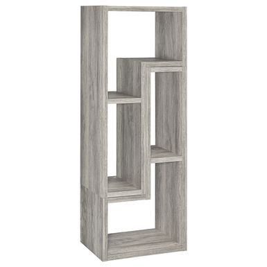 Velma Convertible Bookcase and TV Console Grey Driftwood