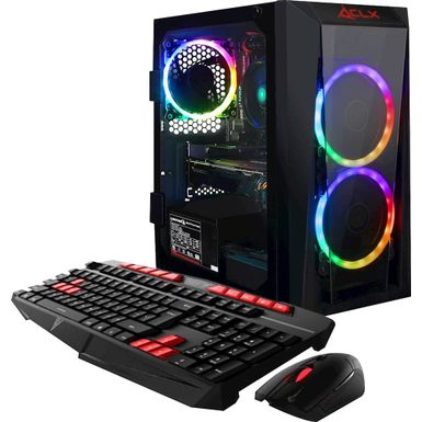 CLX - SET Gaming Desktop - AMD Ryzen 5 3600 - 16GB Memory - NVIDIA GeForce GTX 1660 - 960GB Solid State Drive - Black/RGB