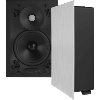 Sonance - VX66 RECTANGLE - Visual Experience Series 6" Medium Rectangle 2-Way Speakers (Pair) - Paintable White