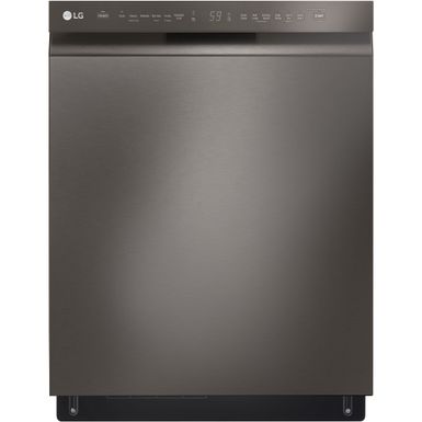 LG Front Control Dishwasher with QuadWash and 3rd Rack in Black Stainless Steel