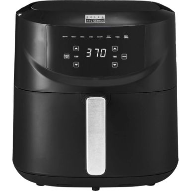 bella PRO - 8-qt. Touchscreen Air Fryer with Divided Basket - Matte Black