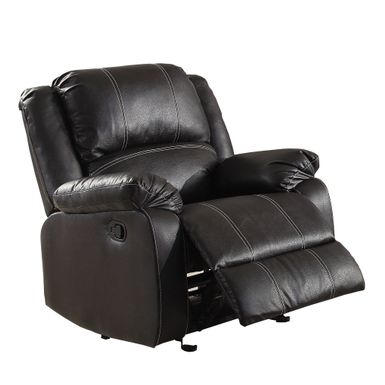 ACME Zuriel Motion Rocker Recliner, Black Synthetic Leather