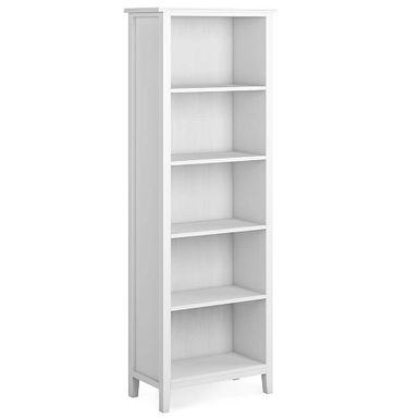 Simpli Home - Artisan 5 Shelf Bookcase - White