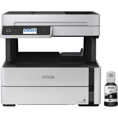 Epson - EcoTank ET-M3170 Wireless Monochrome All-in-One Supertank Printer - White