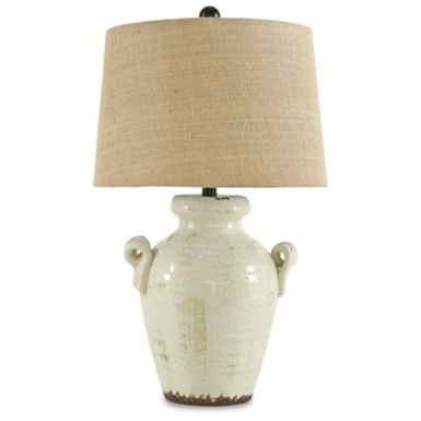 Cream Emelda Ceramic Table Lamp (1/CN)