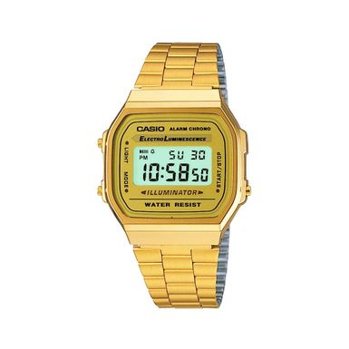 Casio  - Unisex Vintage Digital Gold-Tone Bracelet Watch