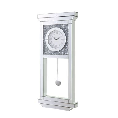 ACME Noralie Wall Clock, Mirrored & Faux Diamonds