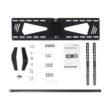 StarTech.com Low Profile TV Mount - Fixed - Anti Theft - Flat Screen TV Wall Mount for 37 to 75 TVs - VESA Wall Mount (FPWFXBAT) mounting kit - for flat panel - black