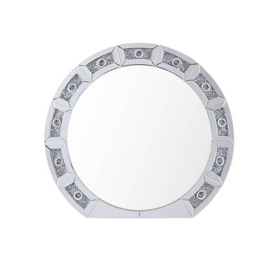 ACME Noralie Accent Mirror, Mirrored & Faux Diamonds