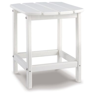 White Sundown Treasure Rectangular End Table