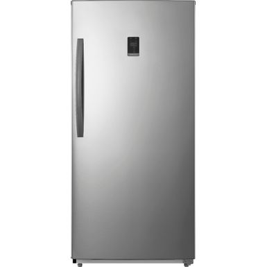 Insignia - 13.8 Cu. Ft. Garage Ready Convertible Upright Freezer with ENERGY STAR Certification - Stainless Steel