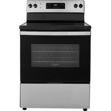 Insignia - 5 Cu. Ft. Freestanding Electric Range - Stainless Steel