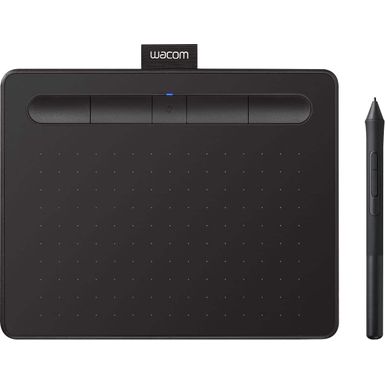 Wacom - Intuos Graphic Drawing Tablet for Mac, PC, Chromebook & Android (Small) with Software Included (Wireless) - Black