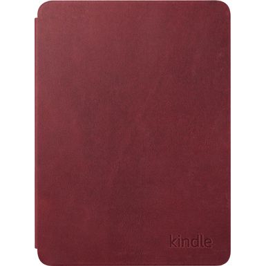 Amazon - Kindle Paperwhite and Kindle Colorsoft Signature Edition Case, Lightweight Protective Cover - Premium Leather - Ruby