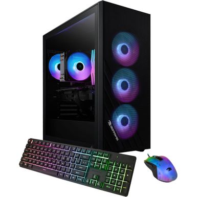 iBUYPOWER - Scale Gaming Desktop - Intel Core i3 14100F - 16GB Memory - NVIDIA GeForce RTX 3050 6GB - 1TB NVMe - Black