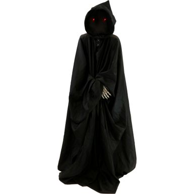 Motion-Activated Lurching Demon Reaper by Tekky, Indoor or Covered Outdoor Premium Halloween Animatronic, Plug-In or Battery