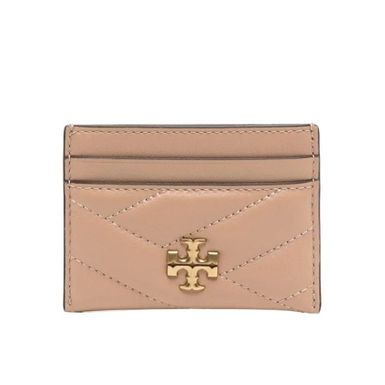 Tory Burch Kira Chevron Card Case (Desert Dune)