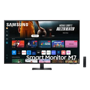 Samsung - M70D 43" LED 4K UHD 60Hz 4ms Smart Monitor with HDR 10 (HDMI, USB) - Black