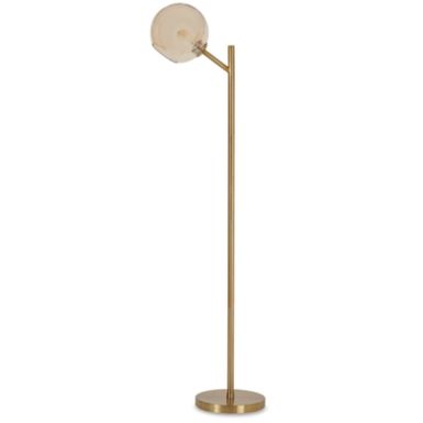 Amber/Gold Finish Abanson Metal Floor Lamp (1/CN)