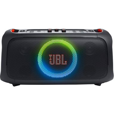 JBL - PartyBox On-The-Go Essential Portable Wireless Party Speaker with Wireless Microphone - Black