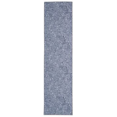 Wyome Gray And Ivory 2X8 Washable Area Rug