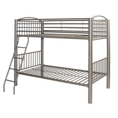 Parknoll Metal Twin Bunk Bed Pewter