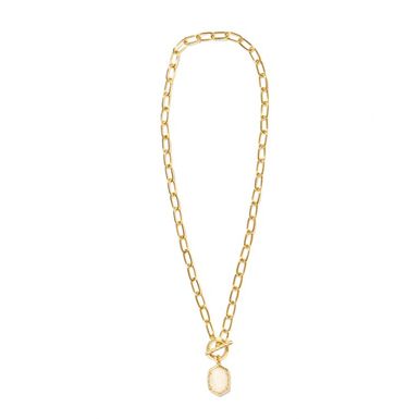 Kendra Scott Daphne Link and Chain Necklace (Gold/Ivory Mother of Pearl)