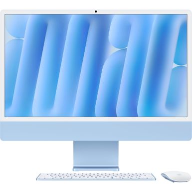 Apple - iMac 24-inch All-in-One - M4 chip - Built for Apple Intelligence - 10 Core CPU - 10 Core GPU - 24GB Memory - 512GB SSD - Blue