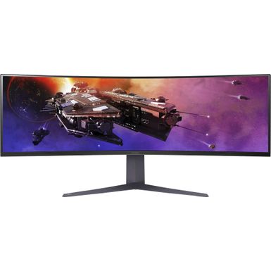 LG - UltraGear 45" Curved QHD 200Hz 1-ms FreeSync Premium Gaming Monitor with HDR (Display Port, HDMI, USB Type-C) - Black