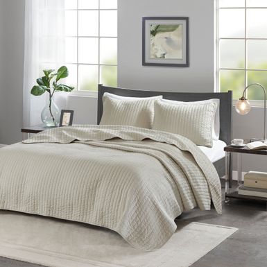 Cream Keaton 2 Piece Quilt Set Twin/Twin XL