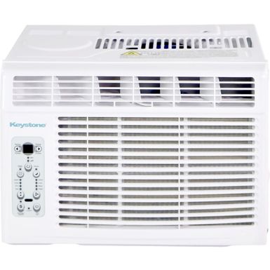 KEYSTONE - 12,000 BTU Window-Mounted Air Conditioner with Follow Me LCD Remote Control