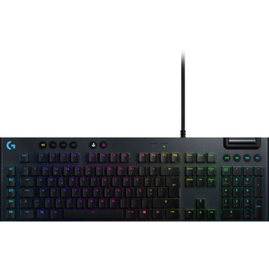 Logitech - G815 LIGHTSYNC Full-size Wired Mechanical GL Tactile Switch Gaming Keyboard with RGB Backlighting - Carbon