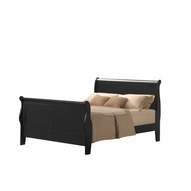 ACME Louis Philippe III Eastern King Bed, Black