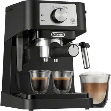 De'Longhi - Stilosa 15 Bar Pump Espresso Machine - Black and Stainless