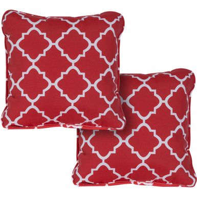 Hanover Toss Pillow Lattice Pattern Set of 2