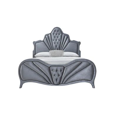 ACME Dante Queen Bed, Gray Velvet