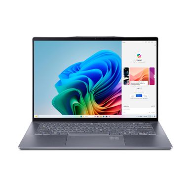 Acer - Swift 14 AI - Copilot+ PC - 14.5" 2.5K 120Hz Touch-Screen - Snapdragon X Elite - 16GB Memory - 1TB SSD - Steel Gray