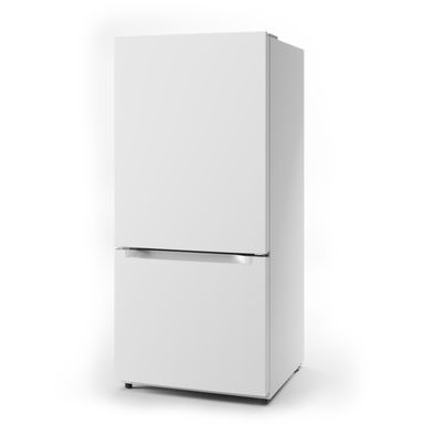 Midea - 18.7-Cu. Ft. Bottom Mount Refrigerator, White