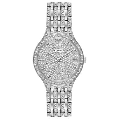 Bulova - Ladies Crystal Collection Fully Paved Swarovski Watch Crystal Dial