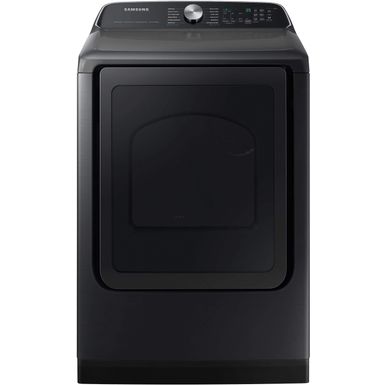 Samsung - 7.4 Cu. Ft. Smart Electric Dryer with Steam Sanitize+ - Black