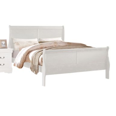 ACME Louis Philippe Eastern King Bed, White