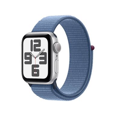 Apple Watch SE GPS 40mm Silver Aluminum Case with Winter Blue Sport Loop