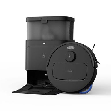 ECOVACS Robotics - N30 PRO OMNI Robot Vacuum & Spinning Mop with Auto-Cleaning Station - Black