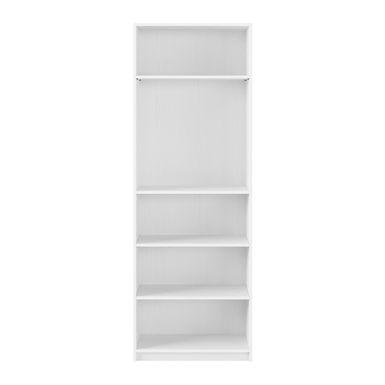 CorLiving - Teo Collection 5-Tier Floor-Standing Bookcase - White