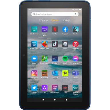 Amazon - Fire 7 tablet, 7” display, 16 GB, (2022 release) - Denim