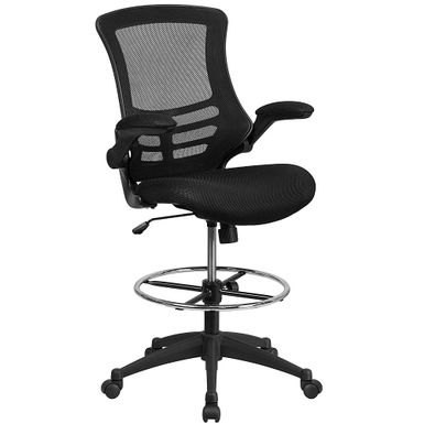 Alamont Home - Kelista Contemporary Mesh Drafting Stool - Black