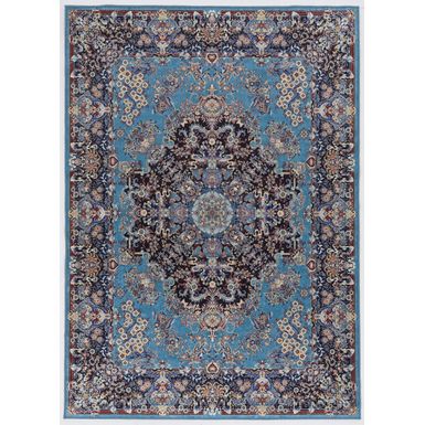 Hillington Blue And Navy 6.7X9.7 Area Rug