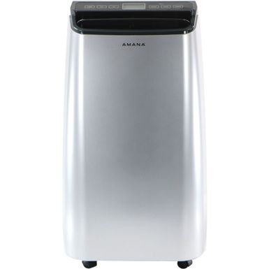 Amana - Portable Air Conditioner with Remote Control in Silver/Gray for Rooms up to 350-Sq. Ft.