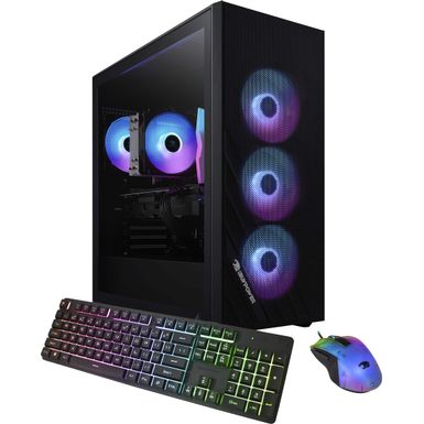 iBUYPOWER - Scale Gaming Desktop PC - Intel Core i5 14400F - NVIDIA GeForce RTX 4060 8GB - 16GB DDR5 RAM - 1TB NVMe - Black