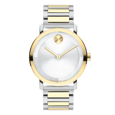 Movado - Men's Bold Evolution 2.0 Two-Tone Stainless Steel Watch Silver Dial